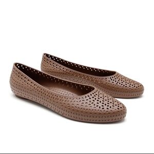Samantha Okabashi Toffee Perforated Women's Ballet Flats